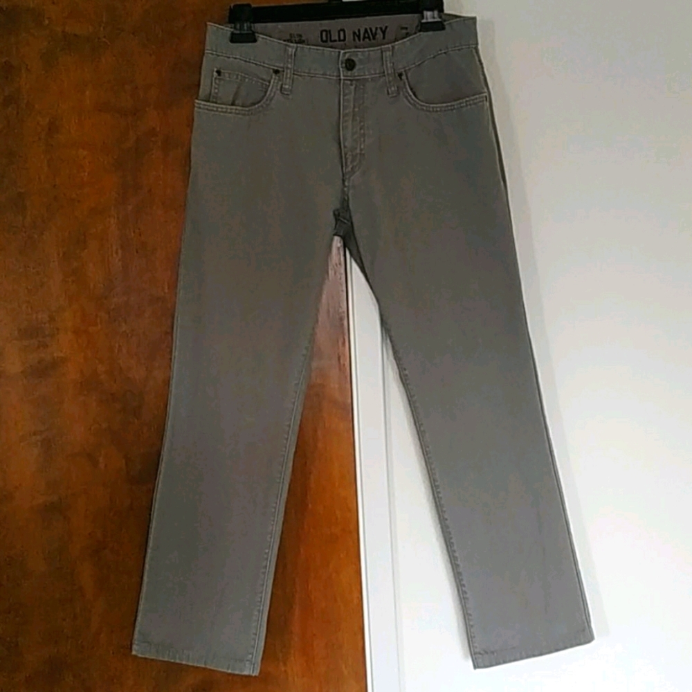 29x28 Old Navy Slim Straight Gray Jeans
